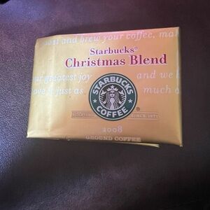 Starbucks Gold Christmas Blend Coffee wallet